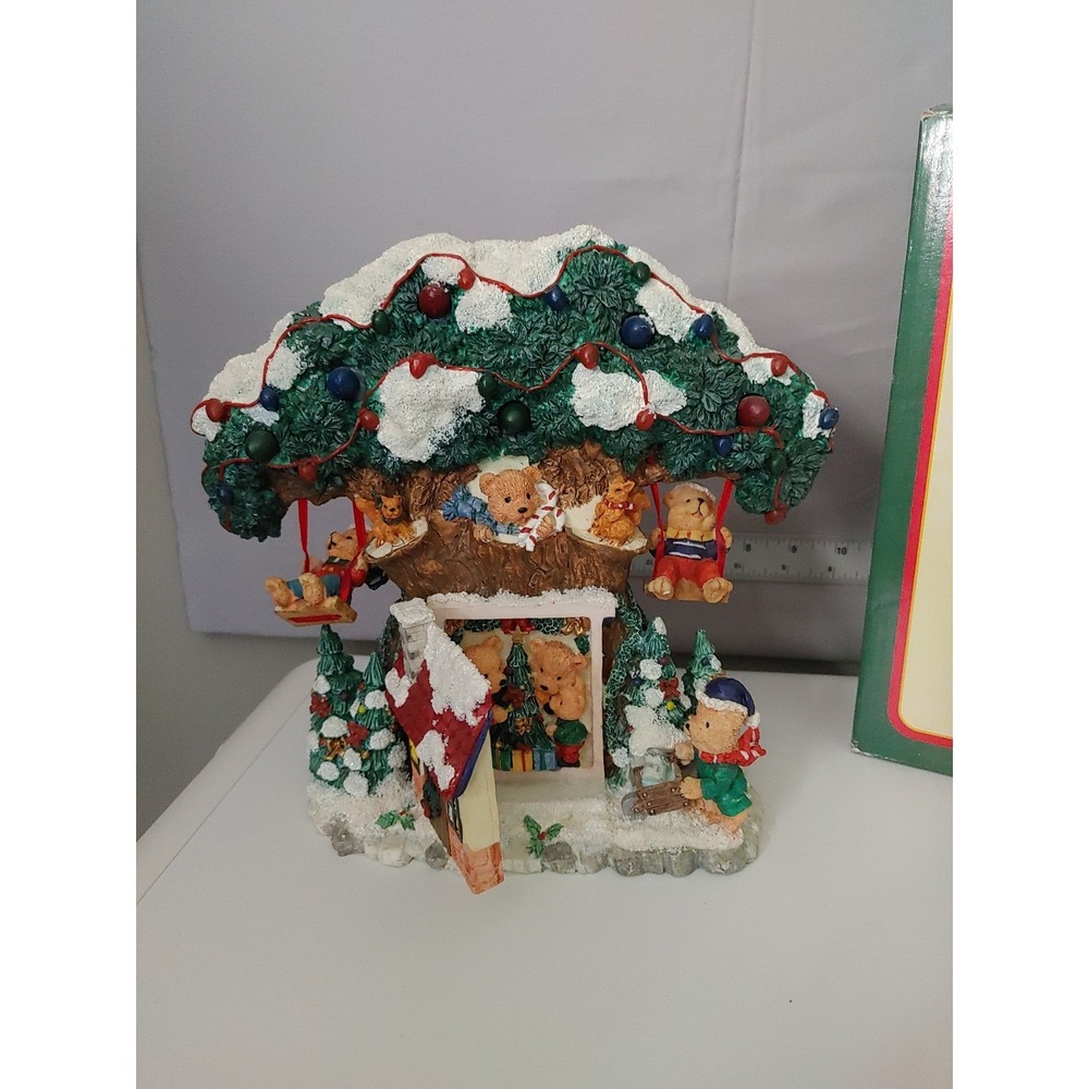 Vintage Christmas Decor Playland Wreath Lights and Christmas Songs  90s